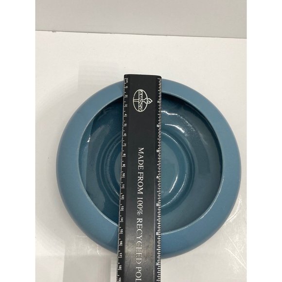 Vintage mid-century country blue planter marked USA - Picture 6 of 8